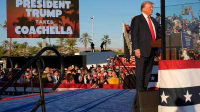 Donald Trump Holds A Rally In California, A State He's Almost Certain To Lose