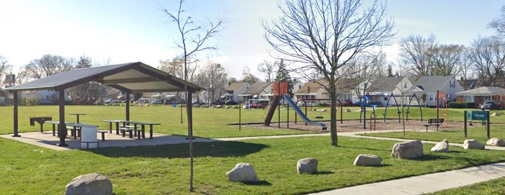 A Google Maps image shows the park in Detroit where a 7-year-old was recently attacked.